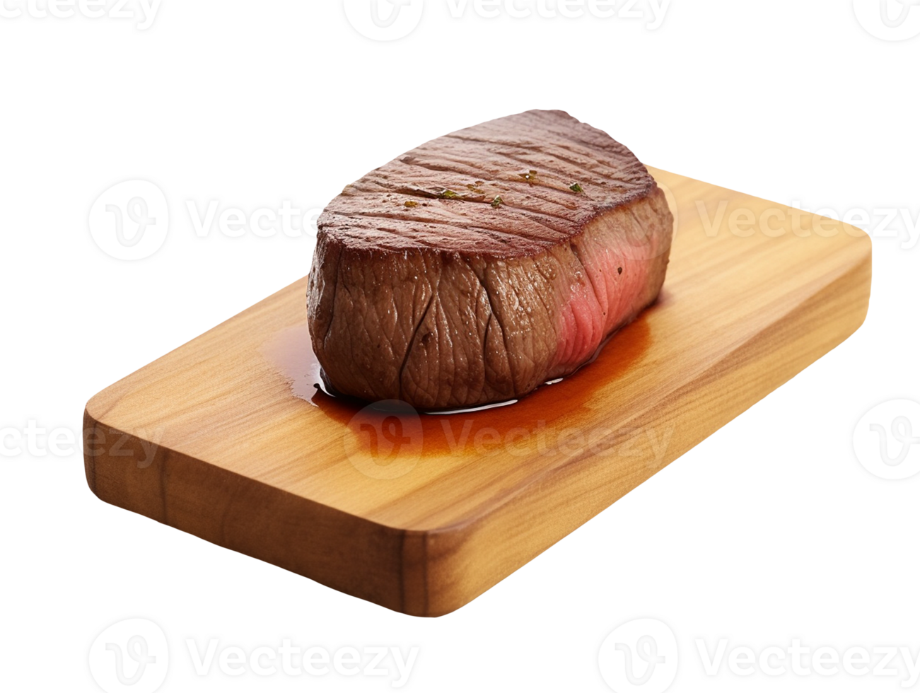 cooked beef steak meat on a cutting board png