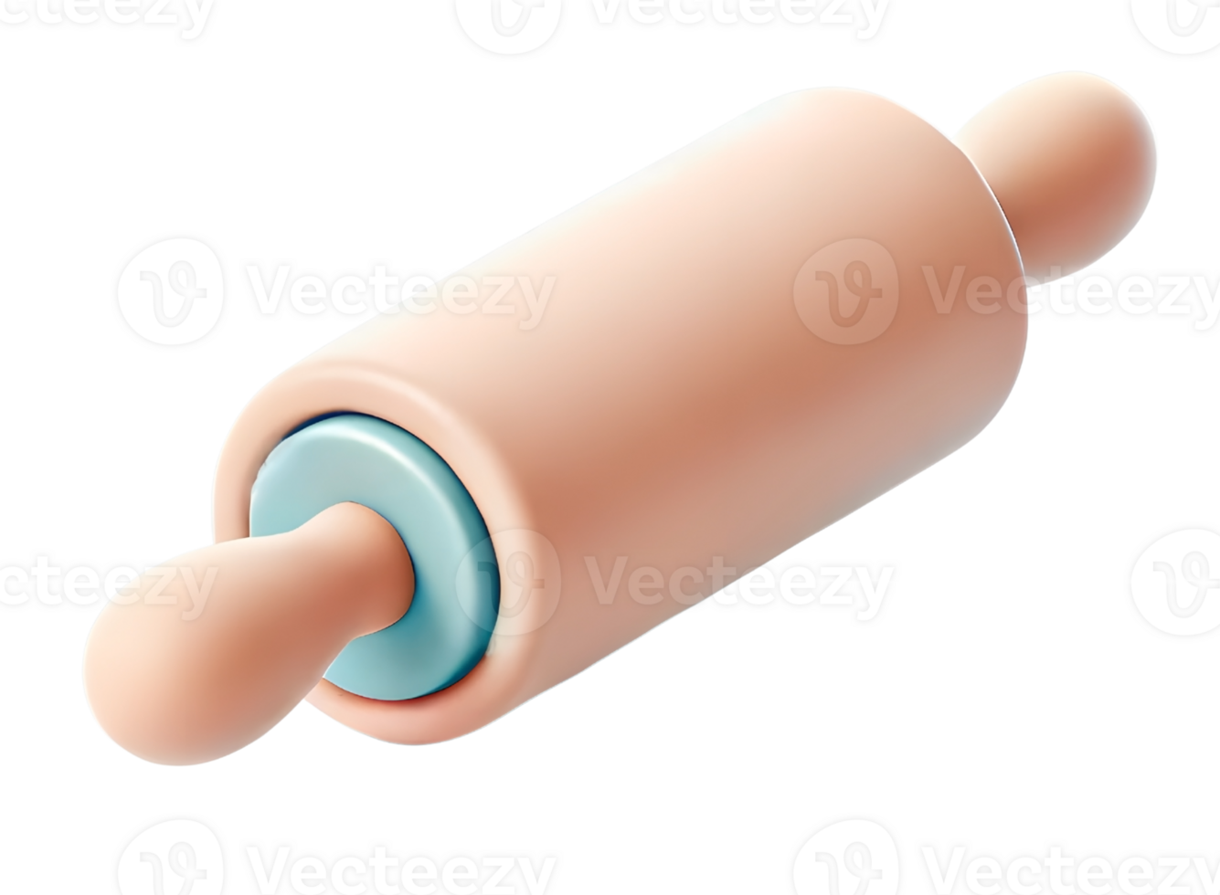 rolling pin 3d icon, baking and desserts illustration png