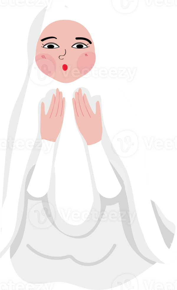 Hajj Pilgrimage flat style characters png
