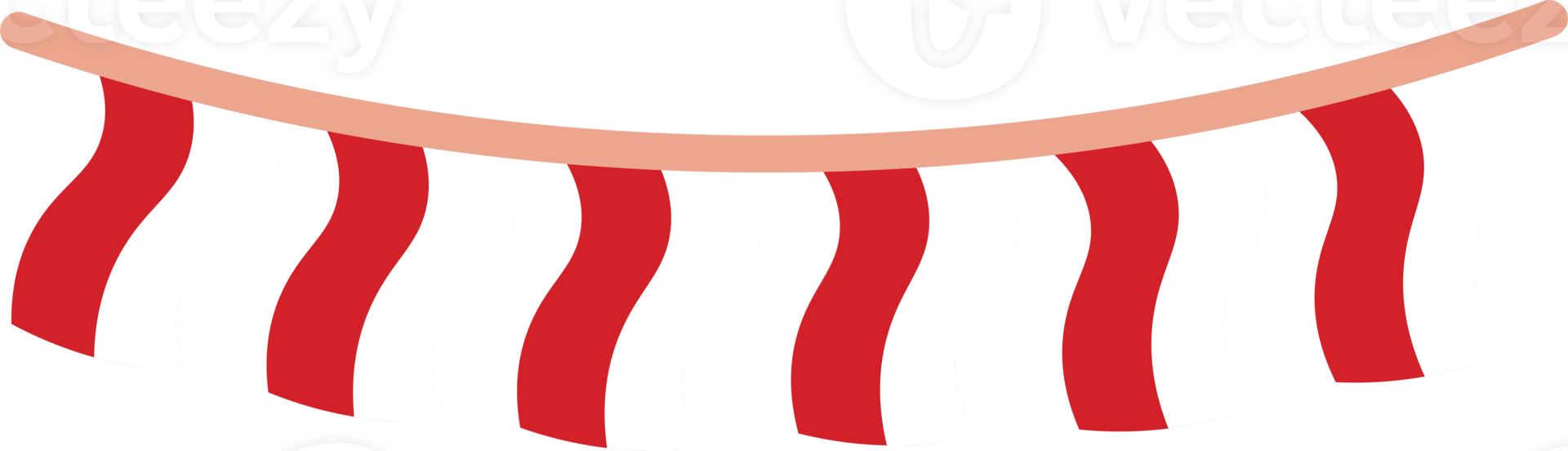 Red and White Ribbon. Indonesian Flag png