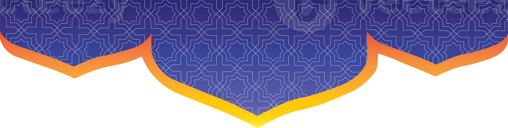 Islamic style border and frame png