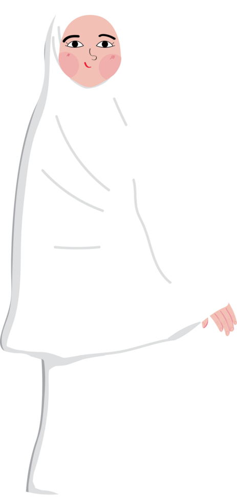 Woman wearing ihram png