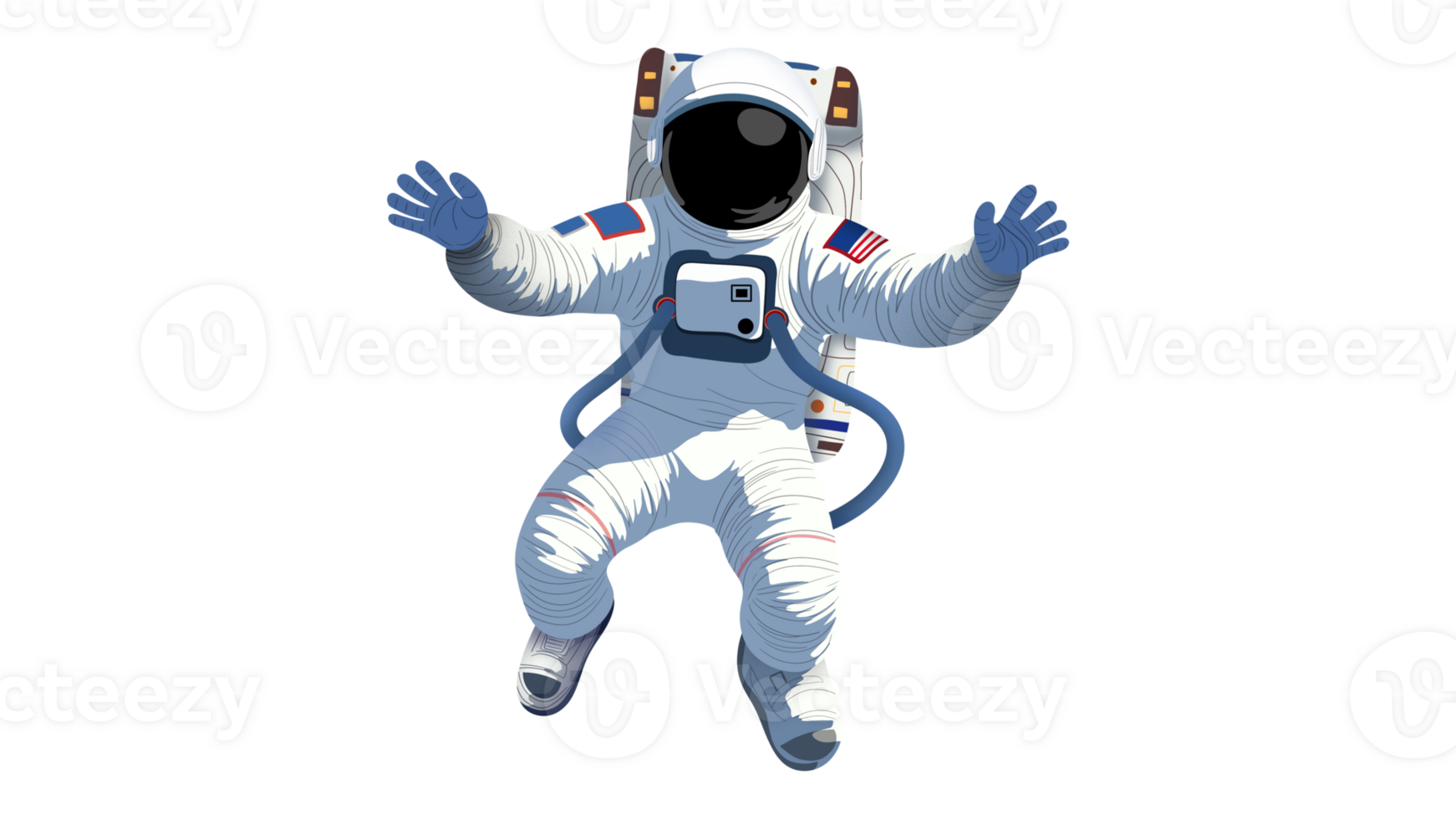 Astronaut isolated, Spaceman, Spacewalk, astronaut during space walk, Hand drawn astronaut in spacesuit fling in the space, cosmonaut in universe png