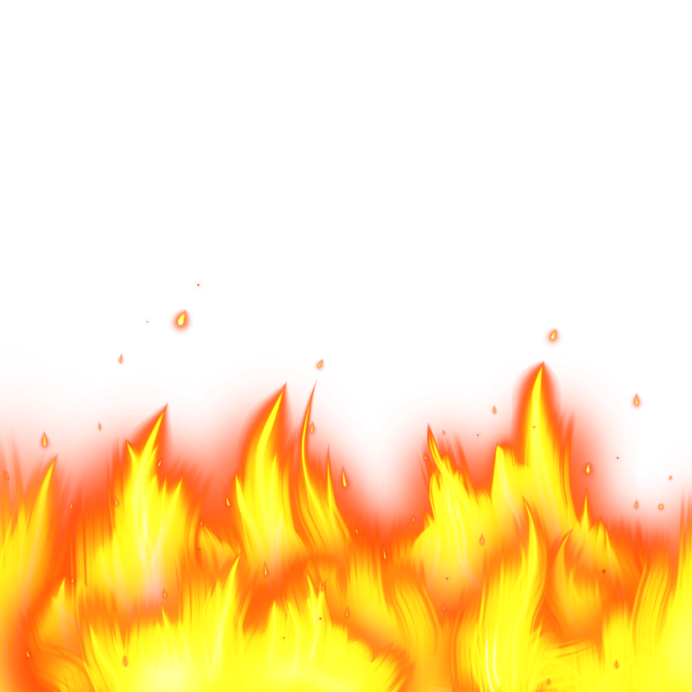 Fire Flames with Sparkles png