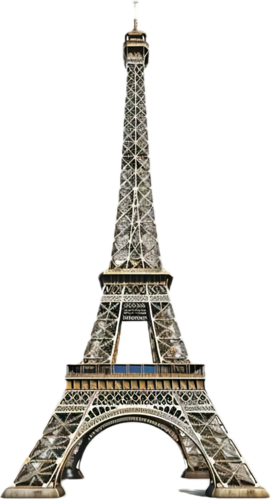 Eiffel Tower in Paris France Close-Up. png