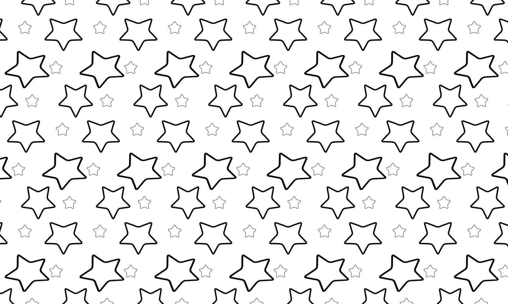 a seamless pattern with black stars on a white background. vector