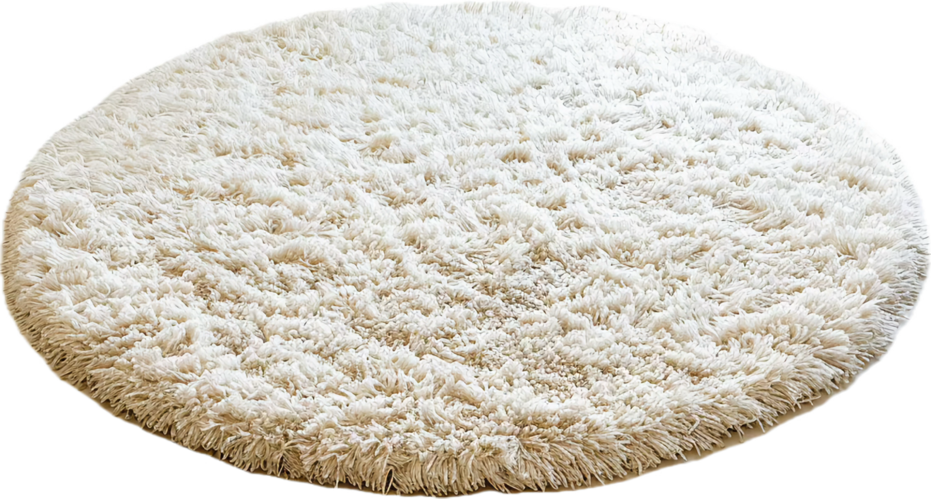Round Fluffy Area Rug png