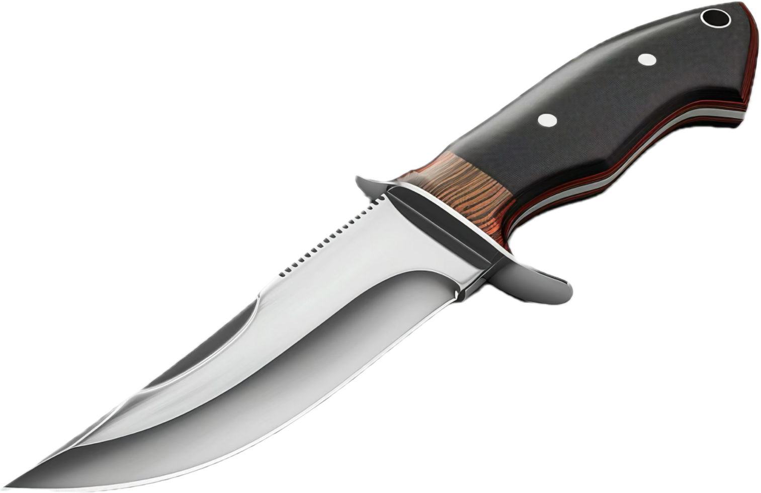 Sharp Hunting Knife with Ergonomic Handle. png