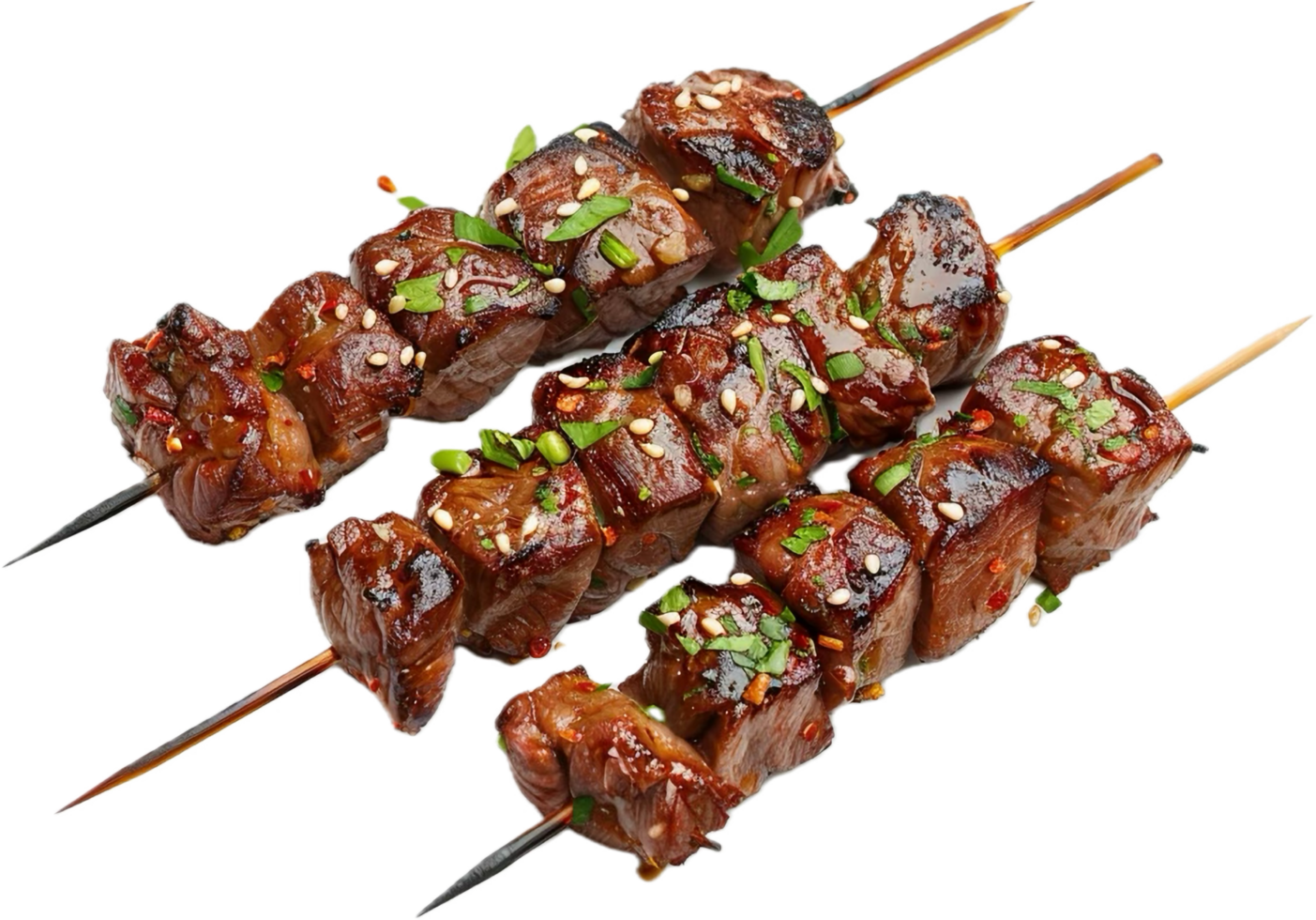 Grilled Beef Skewers with Rosemary and Tomatoes. png