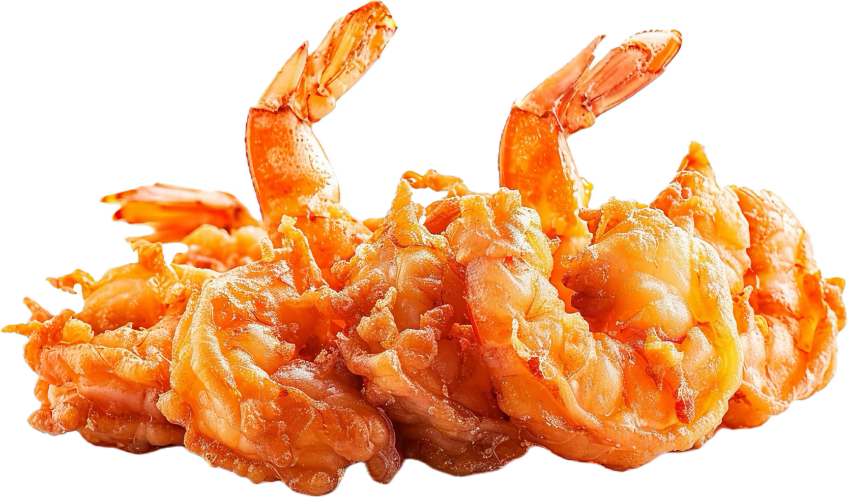 Crispy Fried Shrimp with Garnish. png