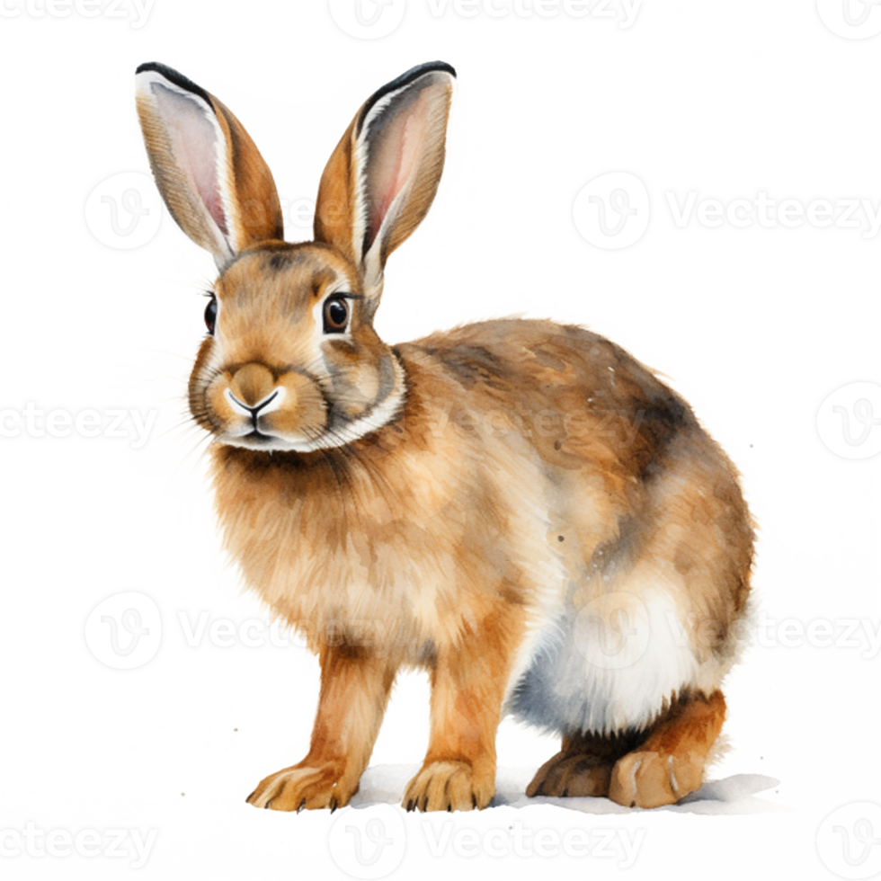Bunny Rabbit colorful illustration sketch png