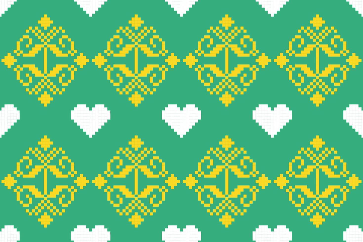 Pixel ethnic pattern oriental traditional. design fabric pattern textile African Indonesian Indian seamless Aztec style abstract illustration vector