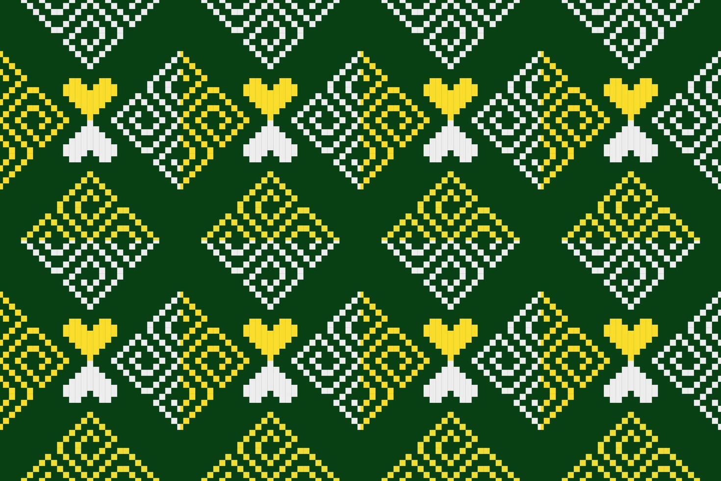 Pixel ethnic pattern oriental traditional. design fabric pattern textile African Indonesian Indian seamless Aztec style abstract illustration vector