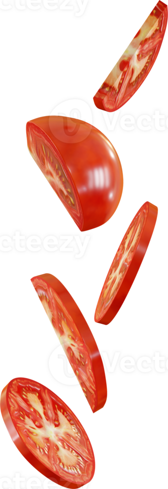 falling red tomato png