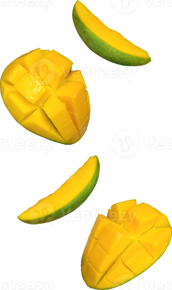sliced mango fruit png