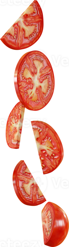 falling red tomato png
