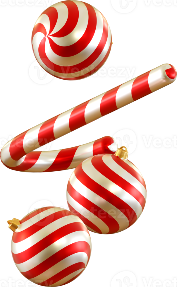 christmas decoration bulb and stick png