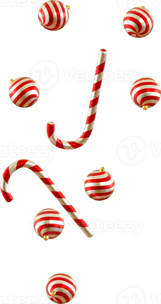falling christmas bulb and stick png