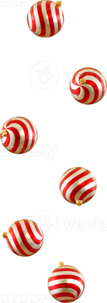 falling christmas bulb png