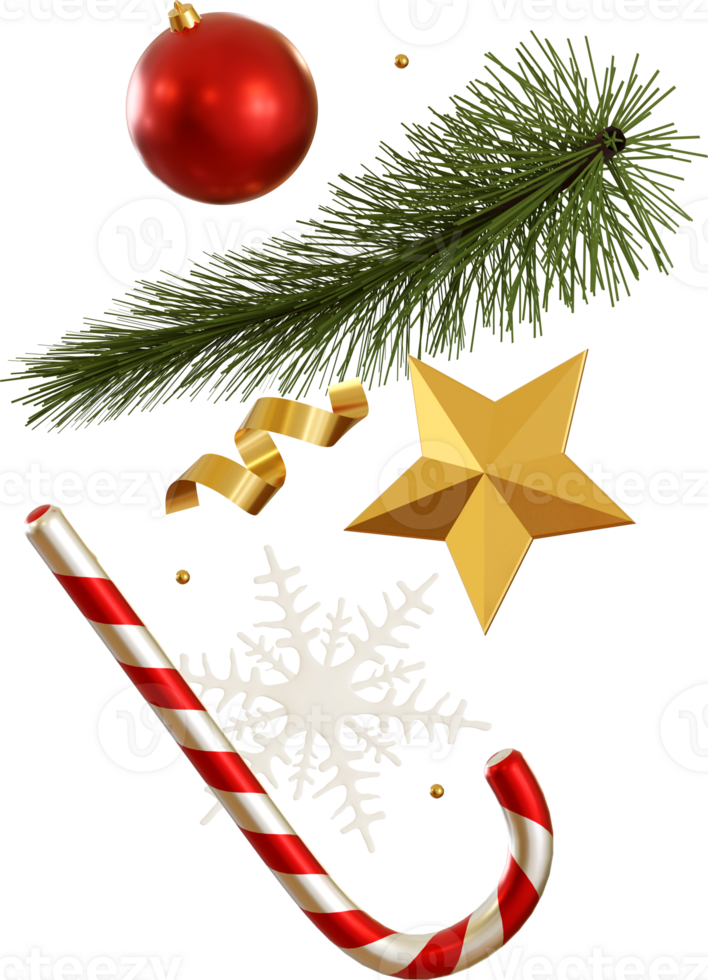 falling christmas ornament png
