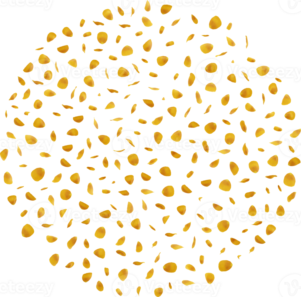 golden rose petals png