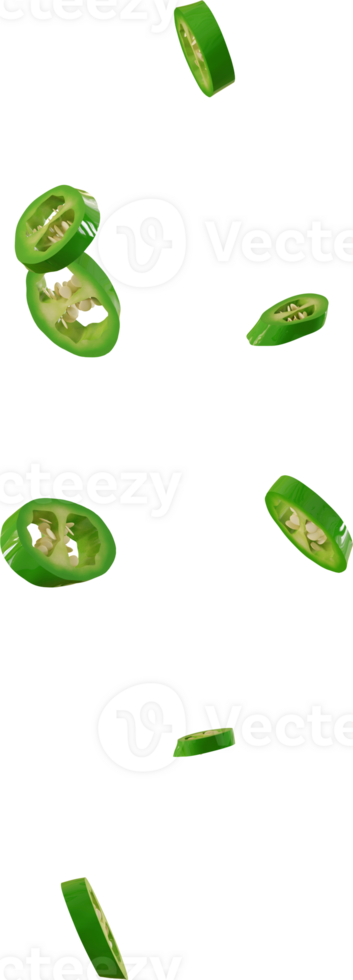 green chilli slices png