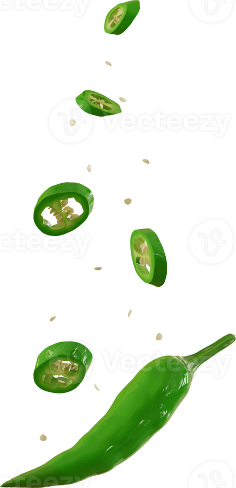 green chili slices png