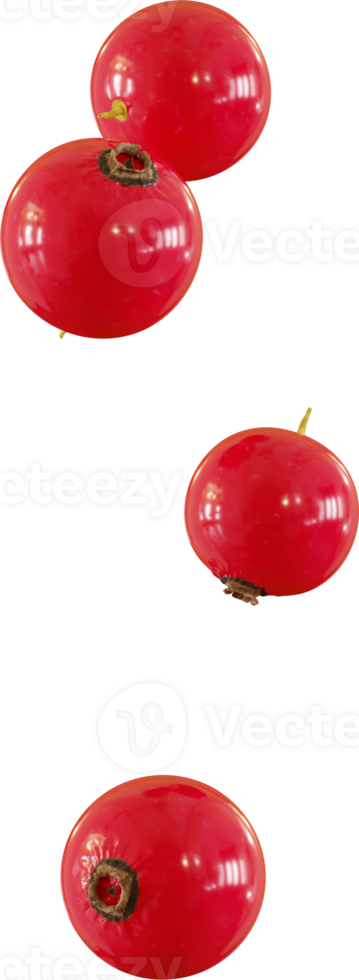 falling red currant berries png