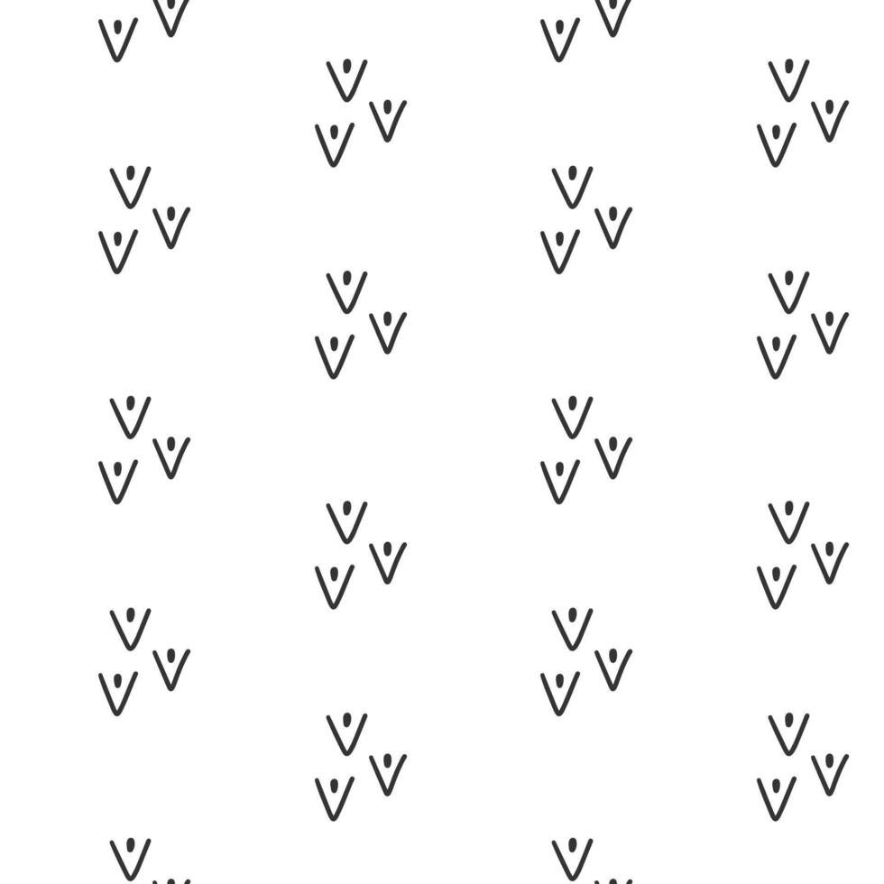 Seamless pattern with simple geometric shapes. Scandinavian abstract background. vector