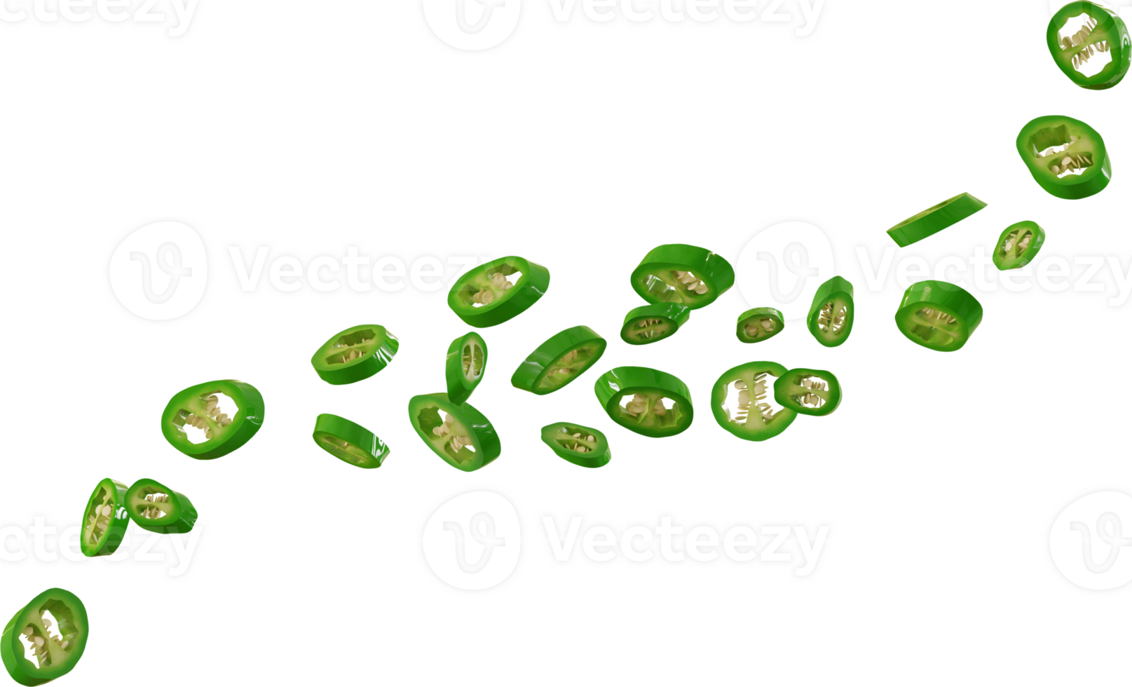green chilli slices 46544007 PNG