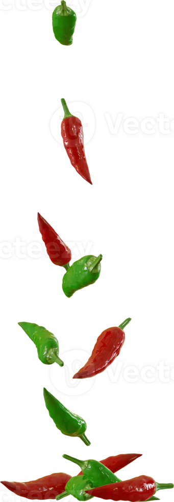 red and green chilli png