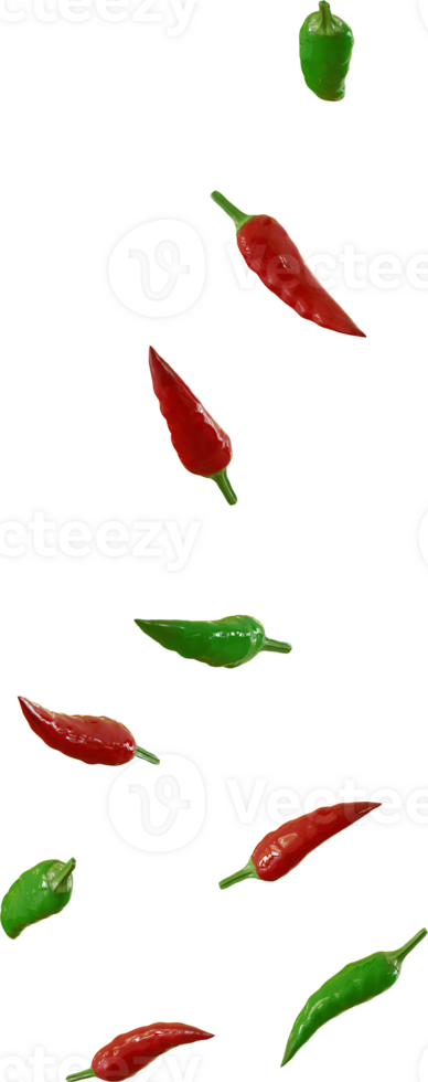 red and green chilli png