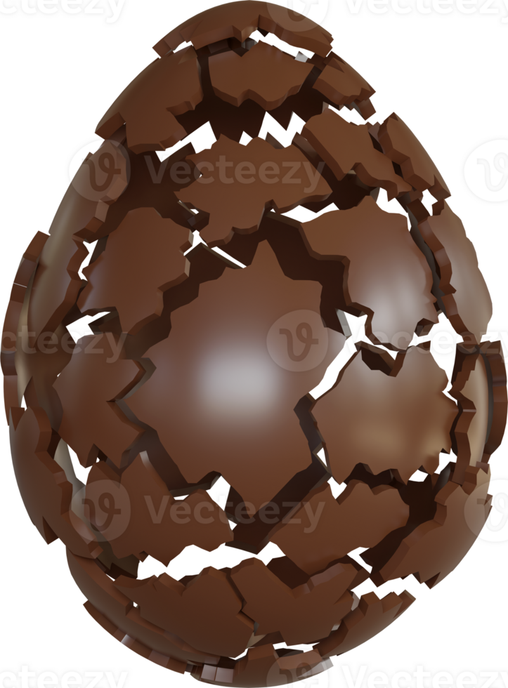 cracked chocolate egg png