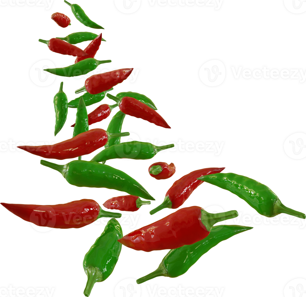red and green chili png