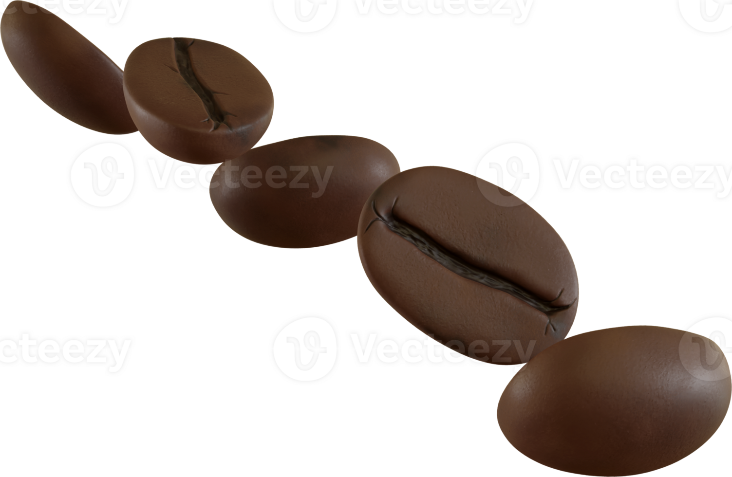 falling coffee beans png
