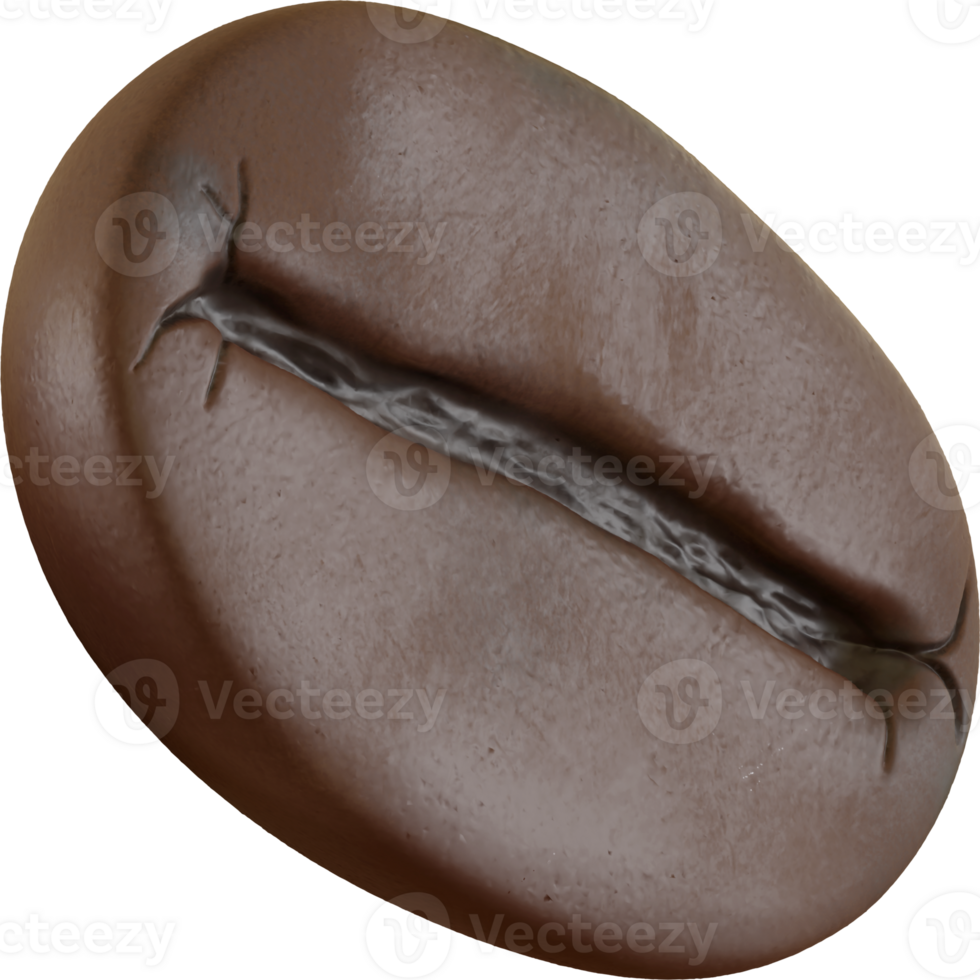 One Coffee Bean Close-up png