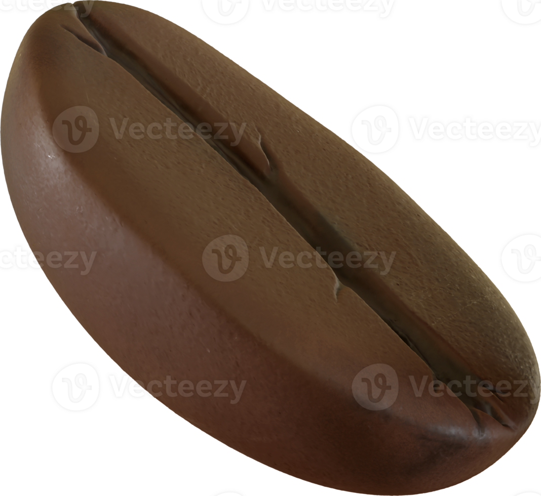 One Coffee Bean Close-up png