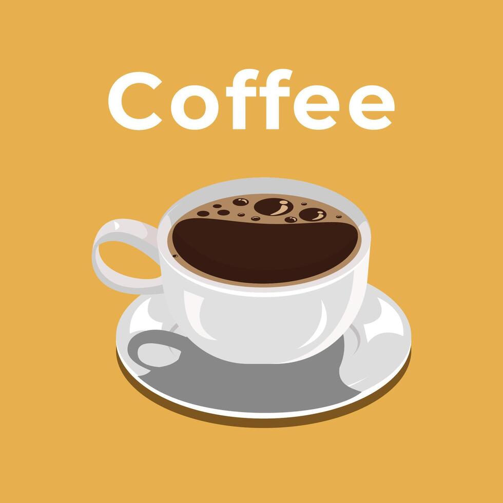 A cup of coffee illustration vector