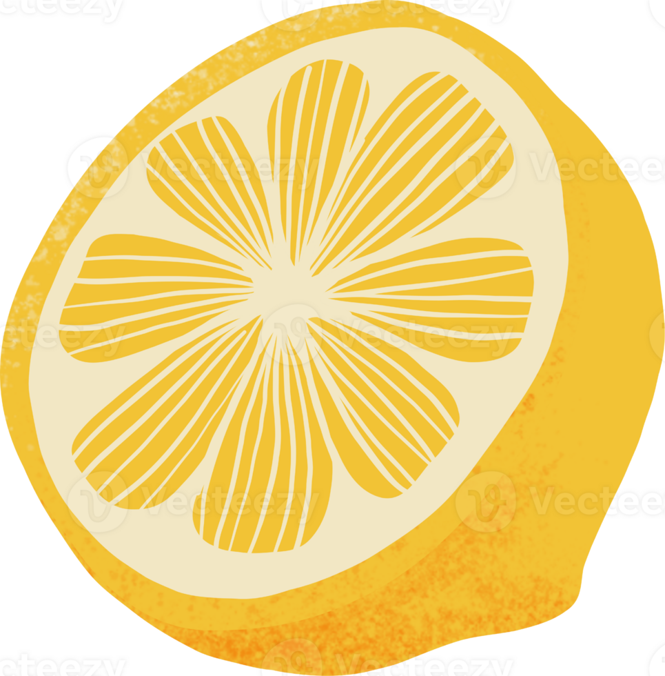 yellow lemon elements png