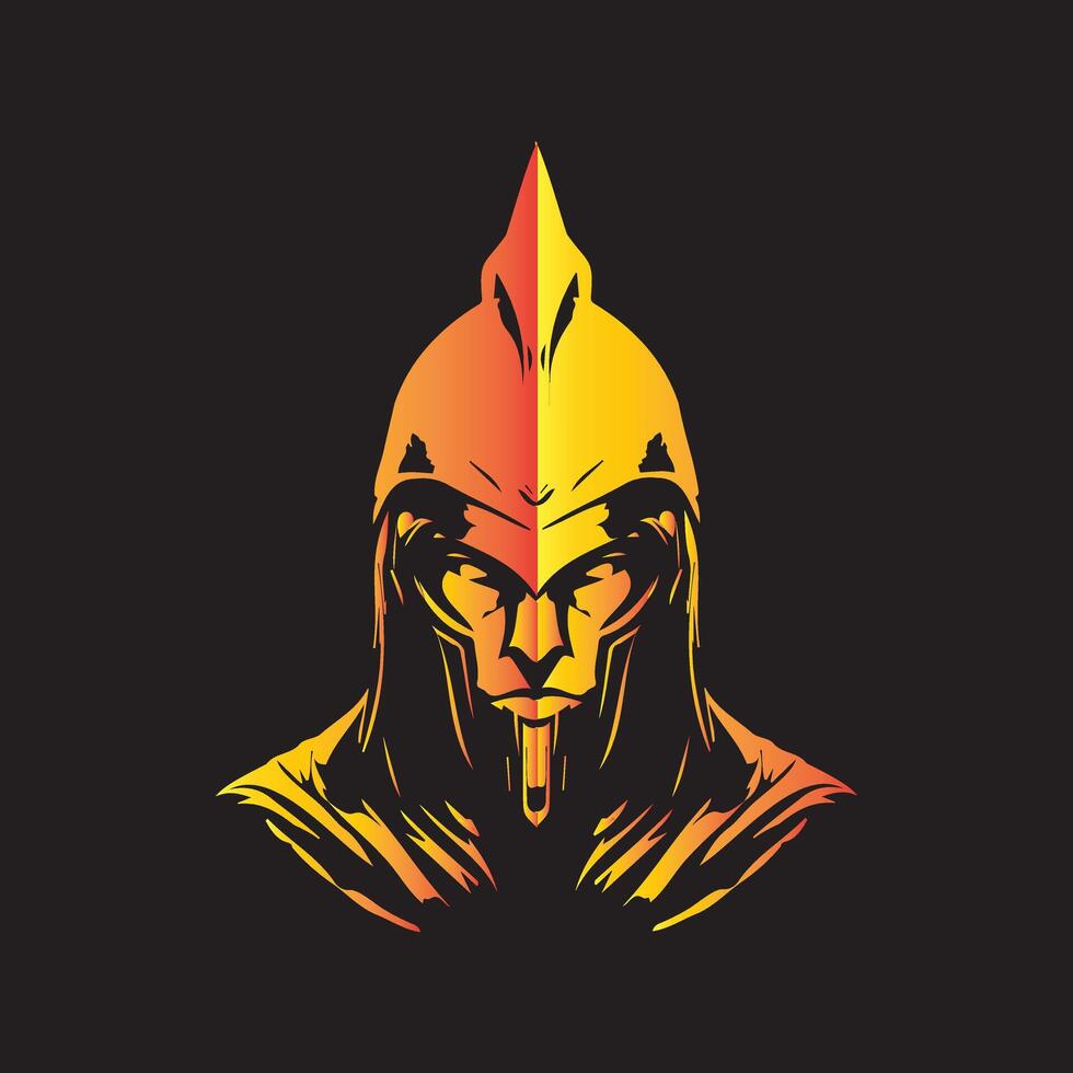 Fiery Feline Warrior For Dynamic Esports Logo with a Bold, Artistic Flair vector