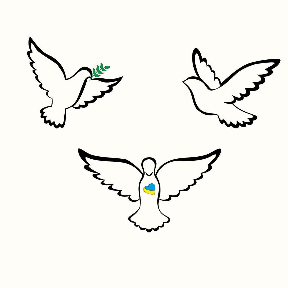 Freedom. Bird of Peace. Will. vector