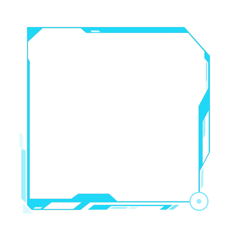 HUD frame futuristic elements technology high-tech png