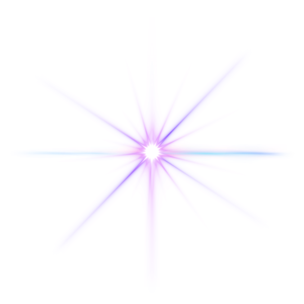 Abstract magic light effect lens flare png