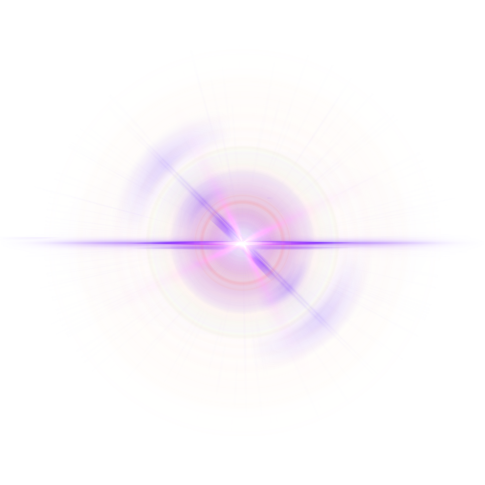 Abstract magic light effect lens flare png