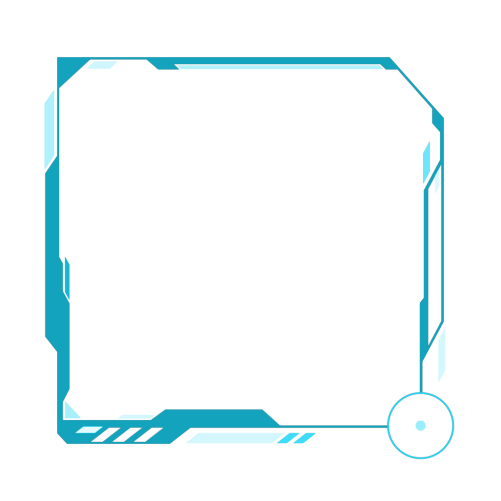 HUD frame futuristic elements technology high-tech png