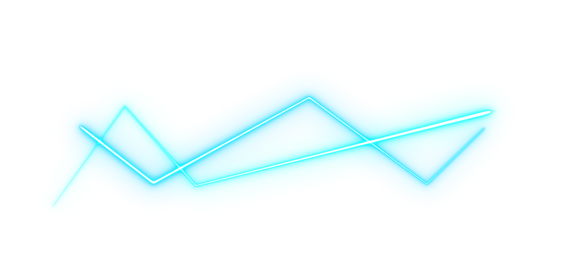 Abstract neon laser line zigzag retro style 80s png