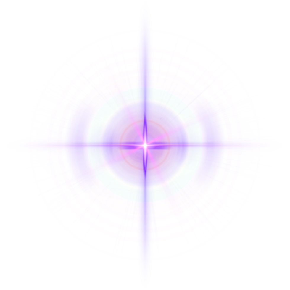 Abstract magic light effect lens flare png
