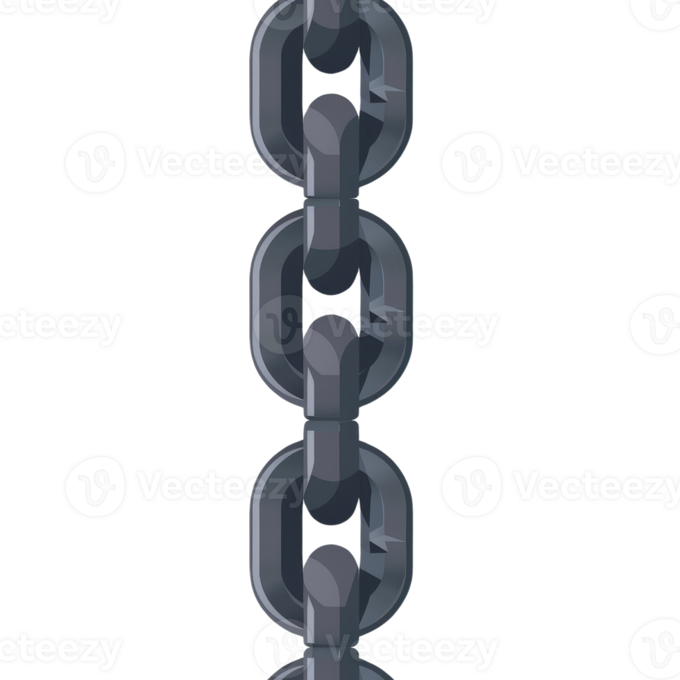 Illustration of a chain isolated on a transparent background. png