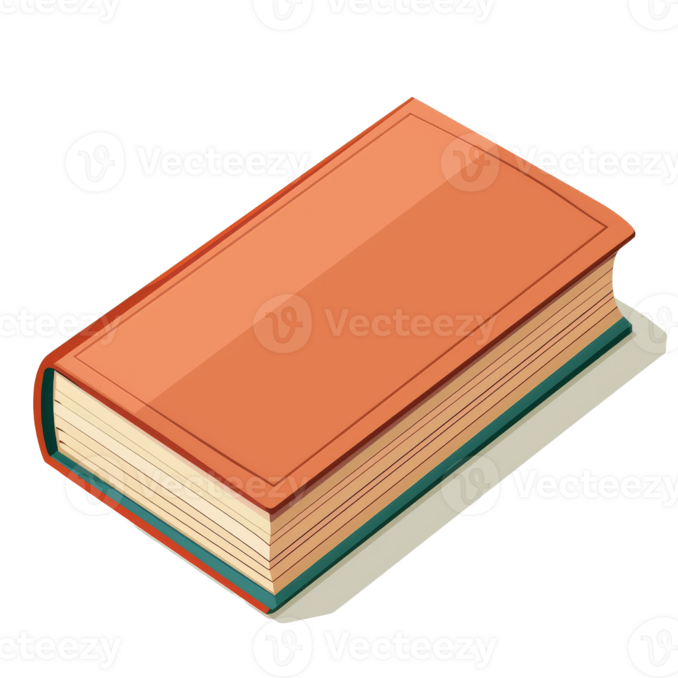 Book isolated on a transparent background. illustration png