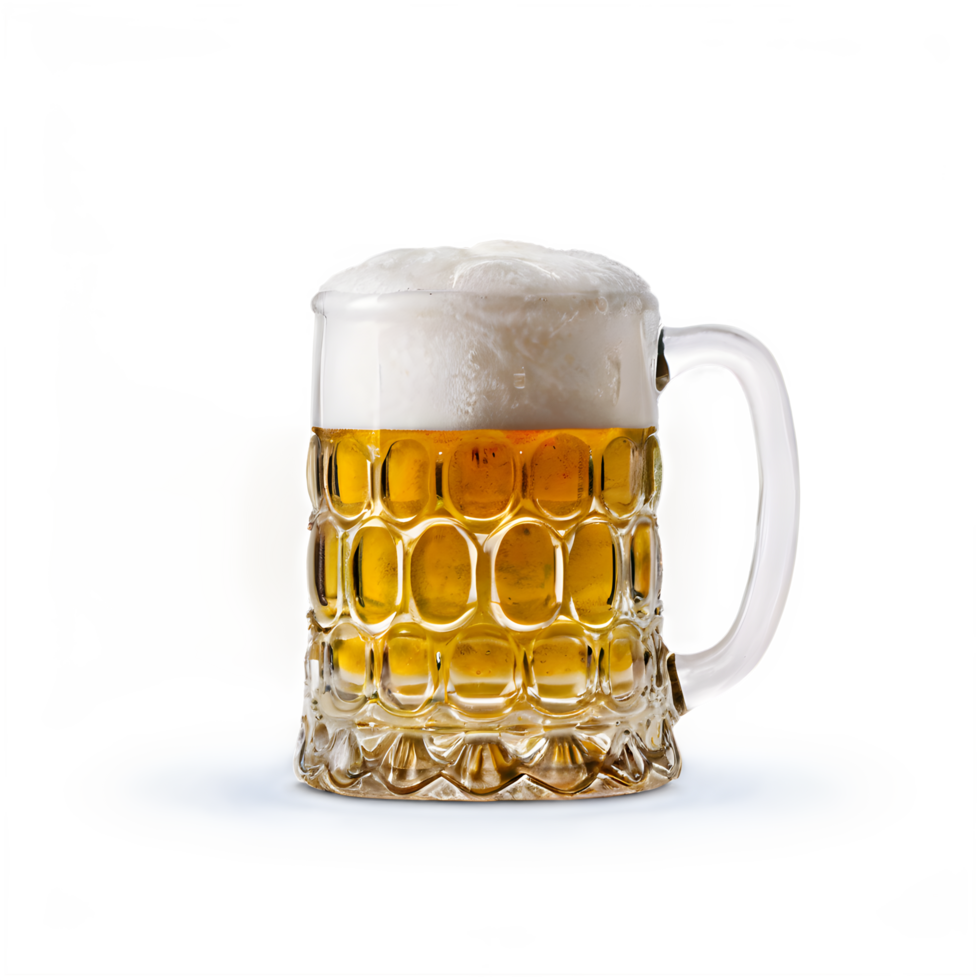 A Beer mug isolated on transparency background. png
